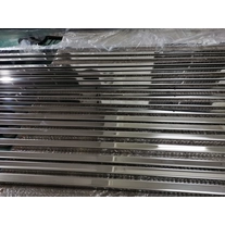 China 24x25mm square stainless steel U channel cap rail manufacturer