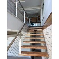 China 50 x 50mm stainless steel square post cable railing post  manufacturer