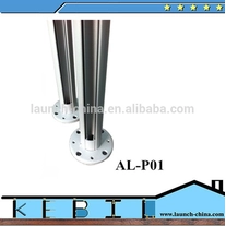 China Aluminum glass railings 1 way post manufacturer