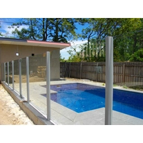 Cina Aluminum post for 8 12mm glass produttore