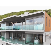 China Anodized aluminum U channel 102*62mm for balcony railing designs manufacturer