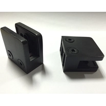 China Balustrade Stainless Steel Black Finish Glass Clamp for 8-12mm Glass manufacturer
