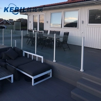 China Balustrades Aluminum Profile Post Glass Handrail for Glass Railings manufacturer
