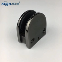 Chine Miroir brillant noir poli en acier inoxydable D Panneau en verre Panneau de pince de pince fabricant