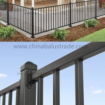 China Außenschienen-Kit aus schwarzem Stahl im Architekturdesign Hersteller