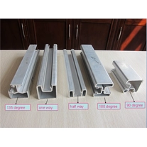 China Corrimão de perfil de alumínio quadrado 50x50mm certificadas posts de varanda de vidro de 10-12mm e corrimão de convés fabricante