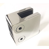 China D type vierkante glazen klem 316 RVS spiegel gepolijst (model G102) fabrikant