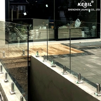 China Duplex 2205 frameloze glazen balkonbalustradeklemmen fabrikant