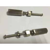 China Elegant satin brushed stainless steel cable tensioner wire rope terminal fitting manufacturer