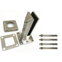 China Flooring Mounted Stainless Steel Adjustable Glass Spigot Clamp manufacturer