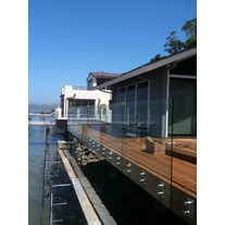 China Glass standoff for frameless glass staircase balcony manufacturer