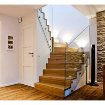 Kiina Good Quality Balustrade Glass Railing Indoor Outdoor Stainless Steel Handrail Glass Clamp Standoff Balcony Stair Railings valmistaja