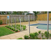 China Hot Selling Aluminum post for Semi frameless frameless fencing manufacturer
