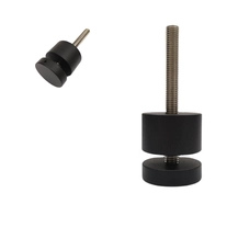 China Grampo isolador de vidro de aço inoxidável 316 de revestimento em pó preto mate fabricante