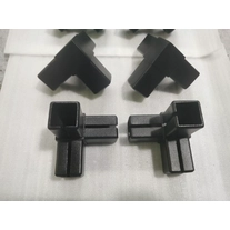 porcelana Conector de tubo de acero inoxidable mate negro de 3 vías para tubo de 25 × 25 mm fabricante