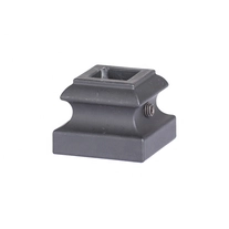 China Modern Popular Flat Base Shoe For Stairs and Wrought Iron Railing Decorative Iron Baluster manufacturer
