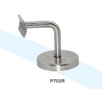 China P703R Wandhalterungen mit inox Basis und gebogene Platte für Rundrohr Hersteller