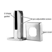 China SS2205 China Manufacture Cast Balustrade Balcony Rail Stair Swim Pool Fence Stainless Steel Glass Spigot manufacturer
