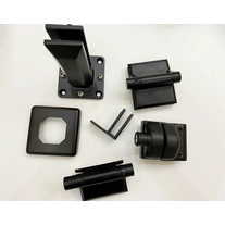Chine Finition lisse noire Mat sans frente Balustrade en verre Raccords en verre Kit de clôture de piscine en verre fabricant
