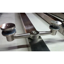 China Spider Balustrade Post Modern Balcony Stainless Steel Railing Post manufacturer