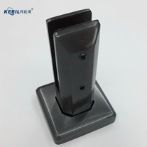 Chine Spigot en verre noir en acier inoxydable pour rampe en verre sans cadre fabricant