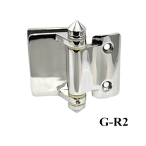 China Aço inoxidável 316 vidro para dobradiça pós porta redonda G-R2 fabricante