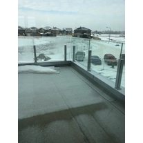 China RVS of aluminium korte glazen balustrade paal voor glazen balustrade systeem fabrikant