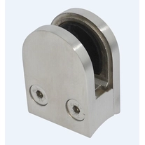 China Stainless steel tube railing clamp for holding tempered glass fabricante