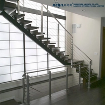China Poste de guarda-corpo de aço inoxidável com classificação superior para guarda-corpo de cabo de deck / escada / varanda fabricante