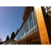 China balkon reling ontwerpt trapleuning glas standoff fabrikant
