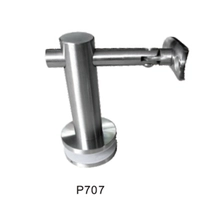 China clear toughened glass railing glass mounting brackets for side round or square handrails manufacturer