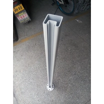 China custom RAL gepoedercoat aluminium hek post voor 1/2 "glazen balkon reling fabrikant