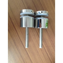 China frameless glass railing standoff pin bracket timber mount fabricante