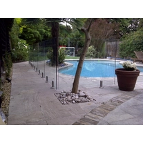 China round base plate spigot for balcony railing design or frameless glass pool fencing manufacturer