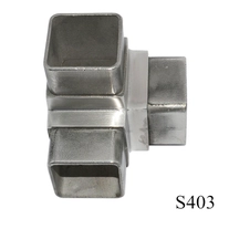 China square tube connector 40x40x1.5mm tube S403 manufacturer