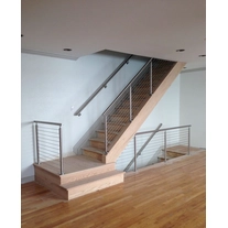 China Edelstahl 304 indoor Treppe Geländer Pfosten, Geländer Pfosten für Balkon Hersteller
