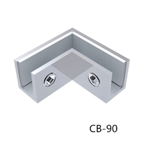 China roestvrij staal glas klemmen clips 90 graden CB-90 fabrikant