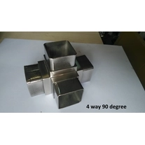 Chine acier inoxydable connecteurs de tube carré 50mm fabricant