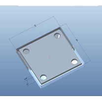 China Capa popular para placa de base de poste, 2 peças, design com ajuste, base dividida, cobertura para cerca de sapato fabricante