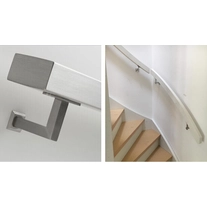 China Wholesale Wall Mounted Inox Stair Railing Pipe Holder/Support Stainless Steel Handrail Accessories for Stair Handrail Bracket manufacturer