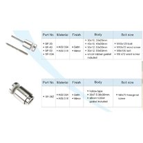 China stainless steel  new design DIA 38mm glass standoff fabricante