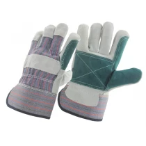 China China cow split leather double palm gloves factory,  double palm leather gloves supplier, construction gloves supplier manufacturer