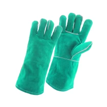 China China Leather Welding Glove Manufacturer,Heat/Fire Resistant,Soldering Gloves Factory,Cow Split Leather Glove Supplier,For BBQ/Welder/Mig/Tig manufacturer