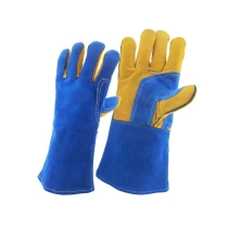 China China cow split leather soldering gloves factory, genuine leather soldering\'s gloves manufacturer, true leather welder gloves supplier,for Tig/Mig manufacturer