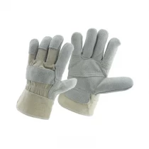 China China semi leather worker glove factory, genuine leather labor glove supplier, working  glove manufacturer manufacturer