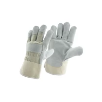China China semi leather worker glove factory, genuine leather labor glove supplier, protected glove manufacturer manufacturer