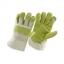 China China semi cow split leather worker glove factory, genuine leather labor glove supplier, safety glove manufacturer manufacturer