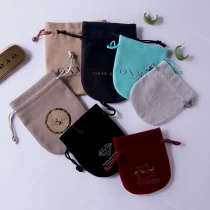 China China custom luxary drawstring jewelry pouches manufacture manufacturer