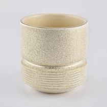 Cina Barattoli di candela in ceramica d’oro produttore