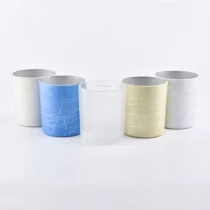 China 410ML glazen kandelaars plating kaarsen potten blauwe groothandel fabrikant
